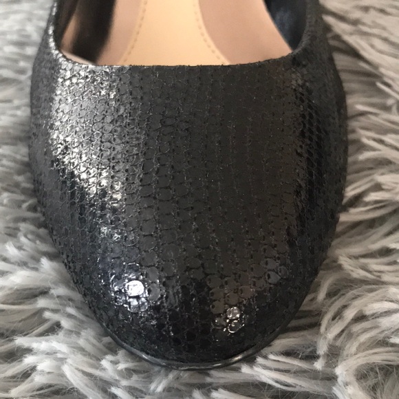 Calvin Klein Saxton Patent Lizard Wedges - Picture 4 of 4